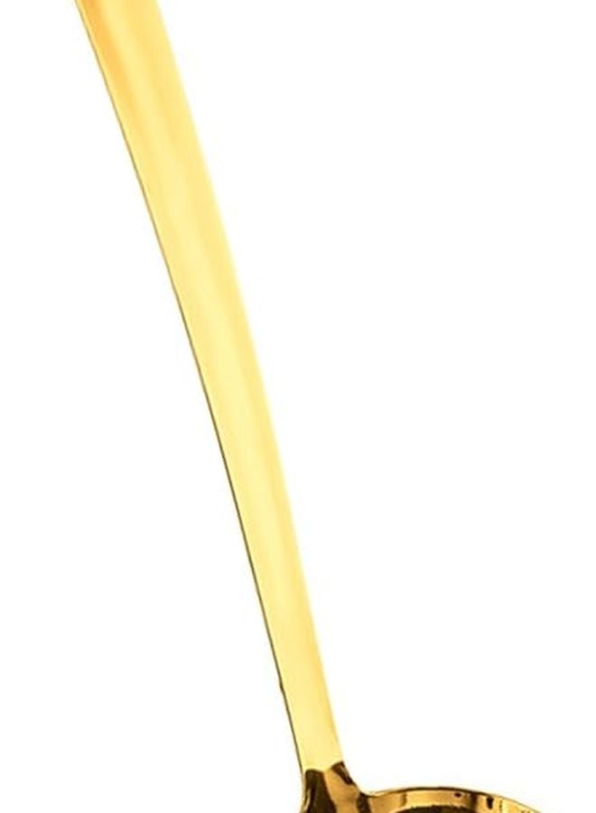 Gold Stainless Steel Long Handle Strainer Spoon Soup Skimmer Cooking Utensil - Image 1